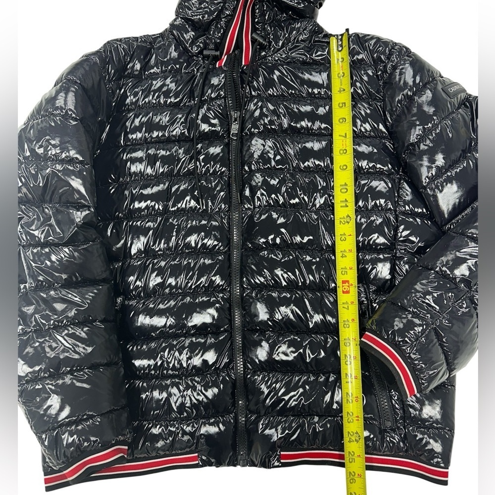 Calvin Klein Men's Hooded Super Shine Puffer Jacket - Picture 3 of 12